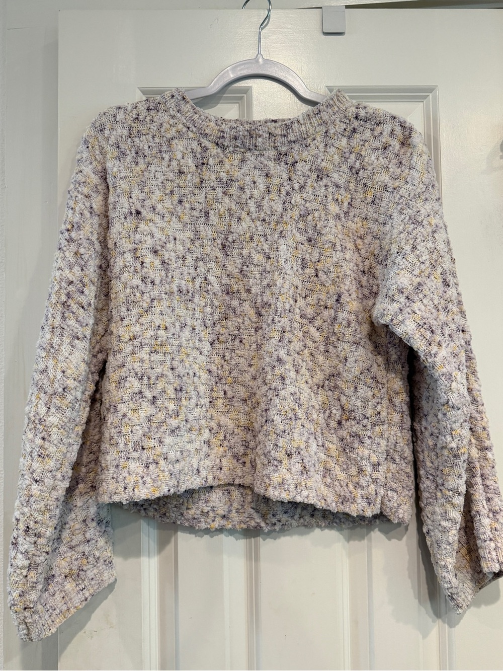 BB Dakota by Steve Madden purple speckled knit sweater